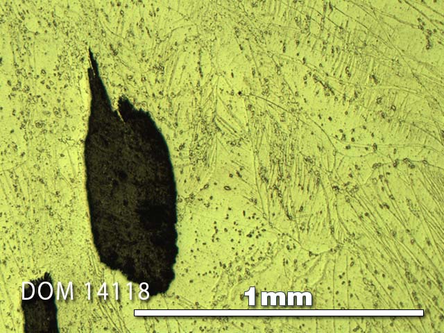 Thin Section Photo of Sample DOM 14118 in Reflected Light with 5X Magnification