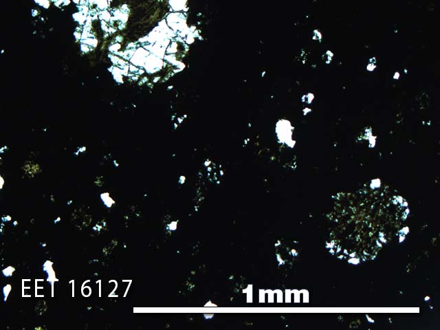 Thin Section Photo of Sample EET 16127 in Plane-Polarized Light with 5X Magnification