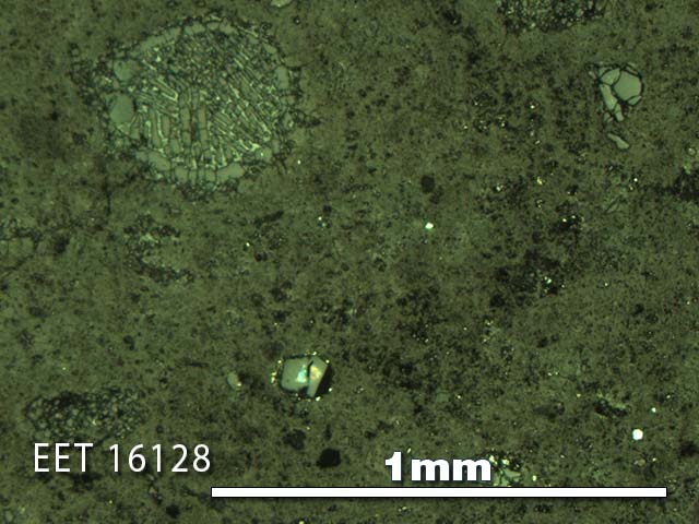 Thin Section Photo of Sample EET 16128 in Reflected Light with 5X Magnification