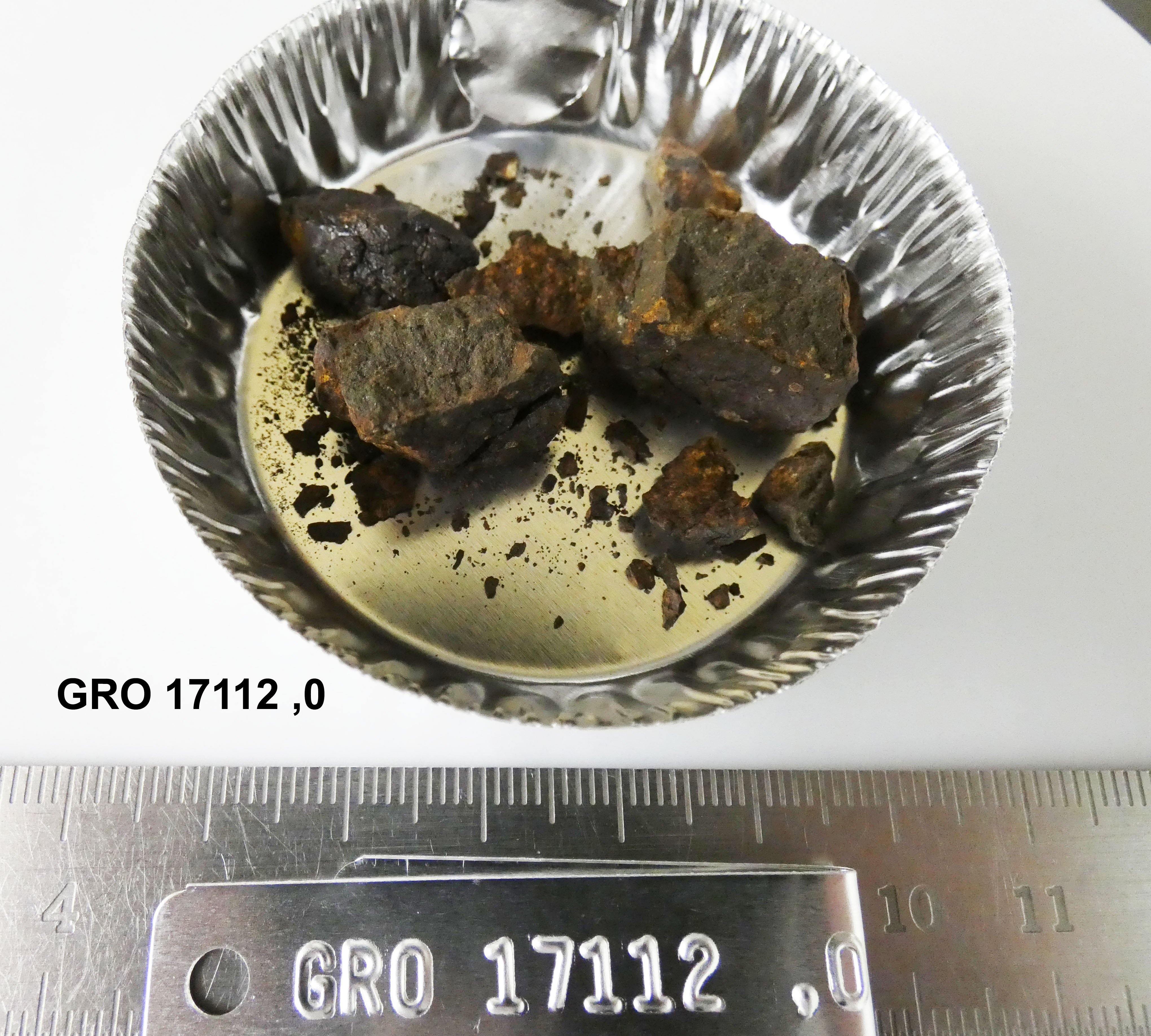 Lab Photo of Sample GRO 17112 Displaying South Top Orientation