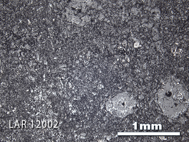 Thin Section Photograph of Sample LAR 12002 in Reflected Light