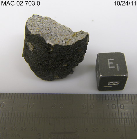 Lab Photo of Sample MAC 02703 Showing East Bottom View