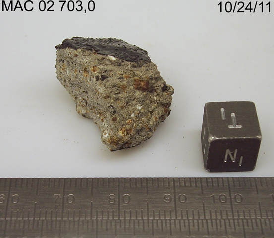 Lab Photo of Sample MAC 02703 Showing Top North View