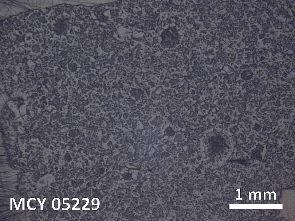 Thin Section Photo of Sample MCY 05229 in Reflected Light with 5X Magnification