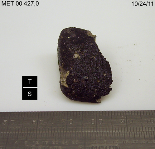 Lab Photo of Sample MET 00427 Showing Top South View