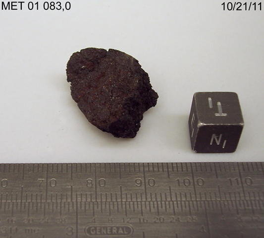 Lab Photo of Sample MET 01083 Showing Top North View