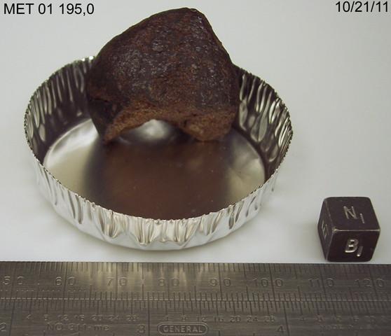 Lab Photo of Sample MET 01195 Showing Bottom North View