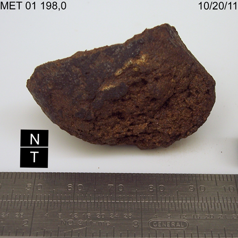 Lab Photo of Sample MET 01198 Showing North Top View