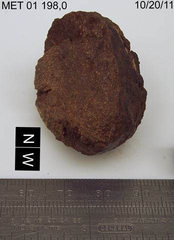 Lab Photo of Sample MET 01198 Showing North West View