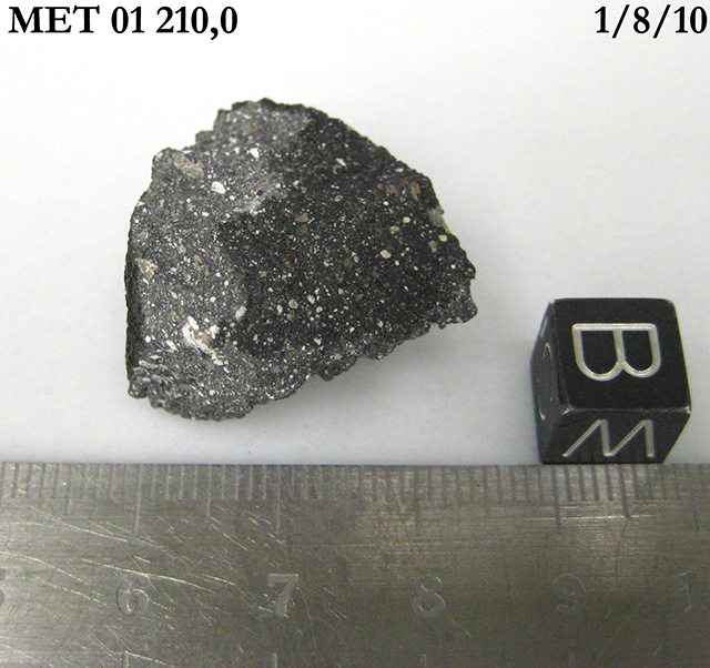 Lab Photo of Sample MET 01210 Showing Bottom West View