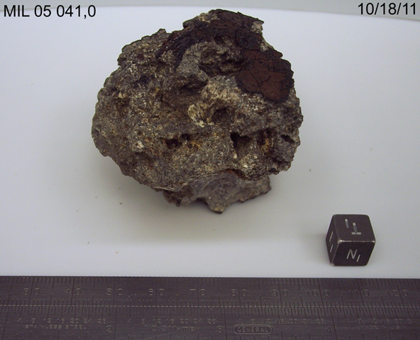 Lab Photo of Sample MIL 05041 Showing Top North View