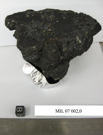 Lab Photo of Sample MIL 07002 Showing Bottom West View