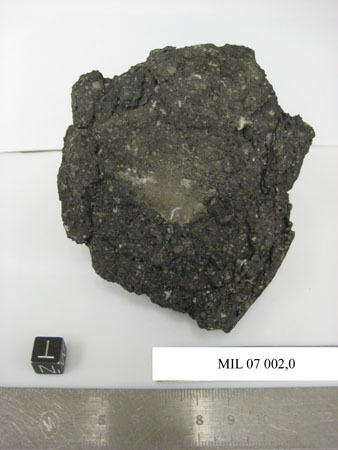 Lab Photo of Sample MIL 07002 Showing Top North View