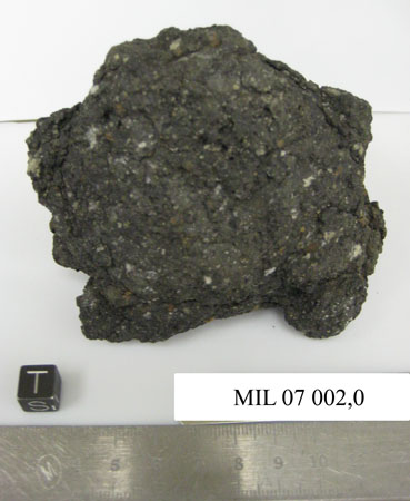 Lab Photo of Sample MIL 07002 Showing Top South View