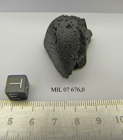 Lab Photo of Sample MIL 07676 Showing Top East View