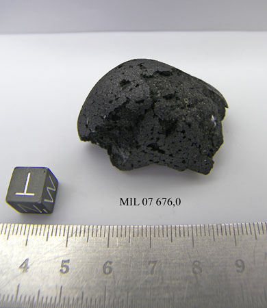 Lab Photo of Sample MIL 07676 Showing Top North View