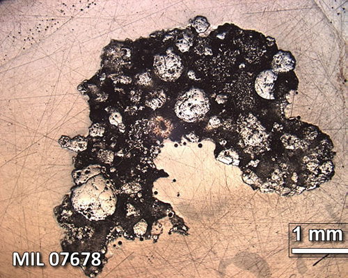 Thin Section Photograph of Sample MIL 07678 in Reflected Light