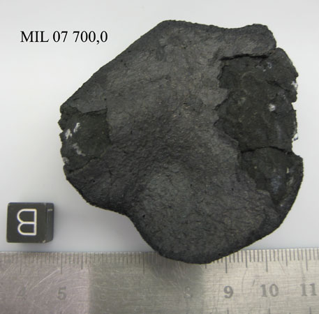 Lab Photo of Sample MIL 07700 Showing Bottom View
