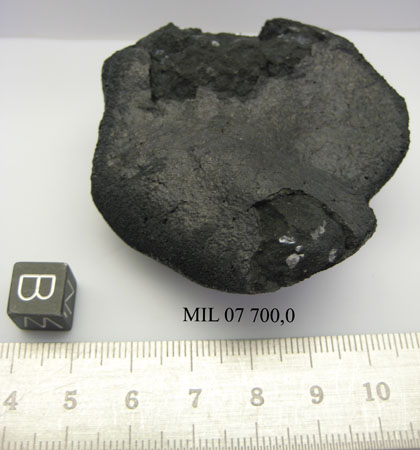 Lab Photo of Sample MIL 07700 Showing Bottom West View