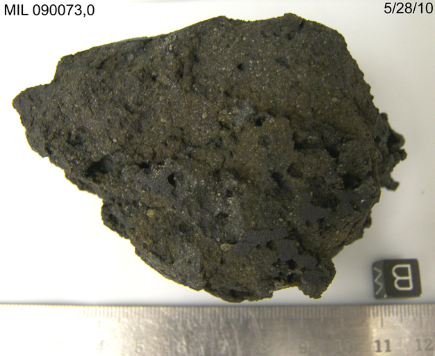 Lab Photo of Sample MIL 090073 Showing Bottom View