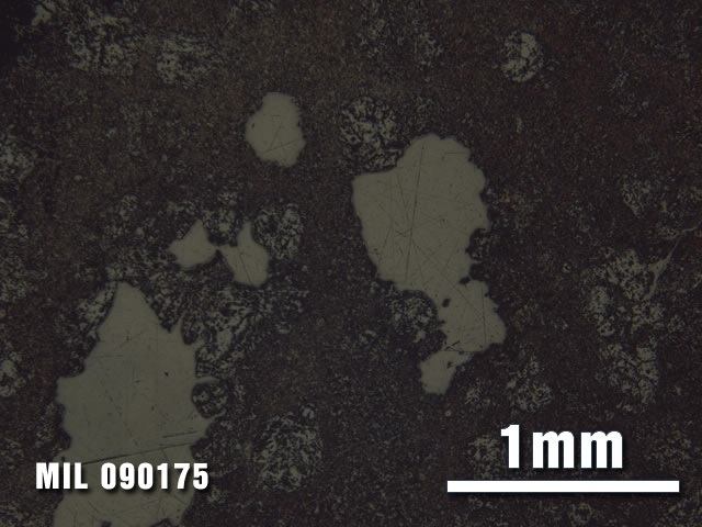 Thin Section Photo of Sample MIL 090175 at 2.5X Magnification in Reflected Light