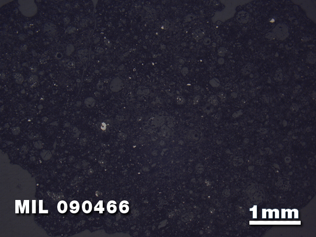 Thin Section Photo of Sample MIL 090466 in Reflected Light with 1.25X Magnification