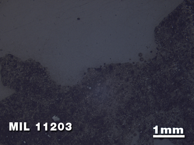 Thin Section Photo of Sample MIL 11203 in Reflected Light with 1.25X Magnification