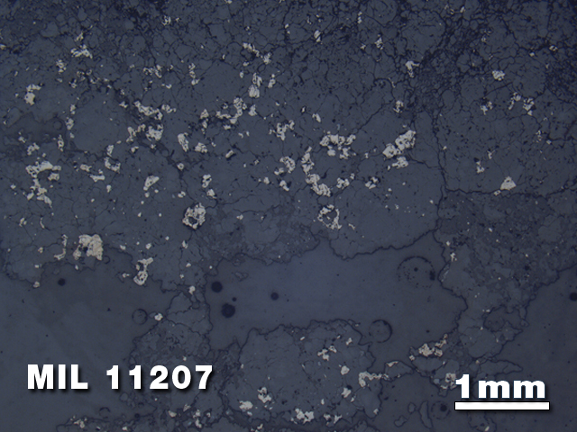 Thin Section Photo of Sample MIL 11207 in Reflected Light with 1.25X Magnification