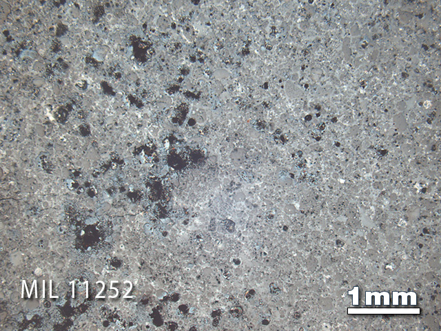 Thin Section Photo of Sample MIL 11252 in Reflected Light with 1.25x Magnification