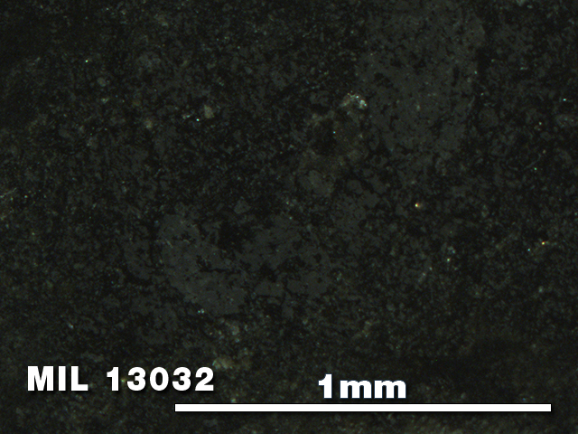 Thin Section Photo of Sample MIL 13032 in Reflected Light with 5X Magnification