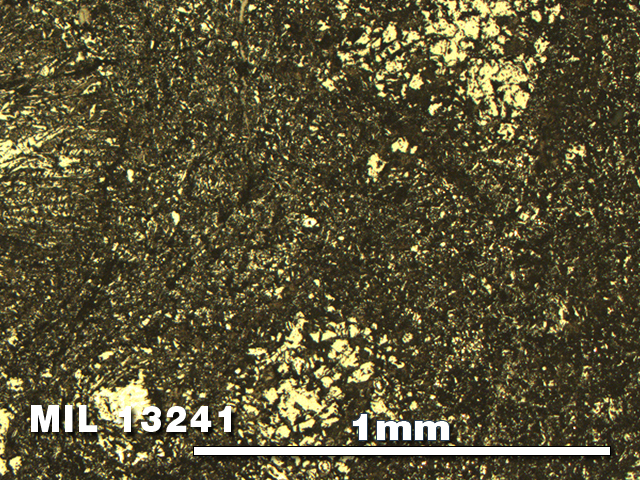 Thin Section Photo of Sample MIL 13241 in Reflected Light with 5X Magnification