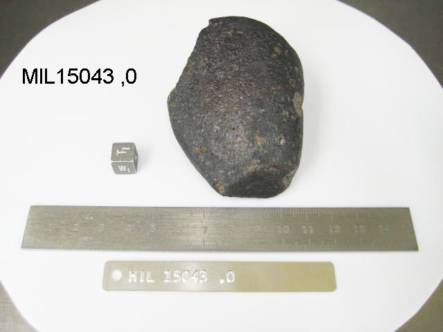 Lab Photo of Sample MIL 15043 Displaying Top West Orientation
