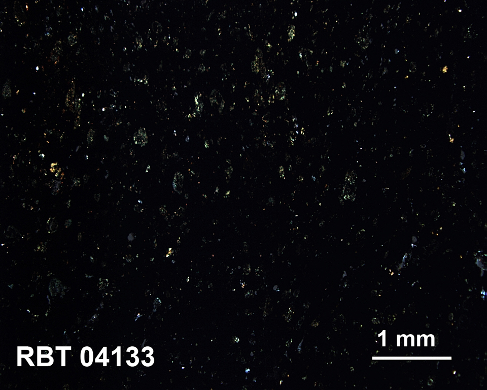 Thin Section Photograph of Sample SCO 06043 in Cross-Polarized Light