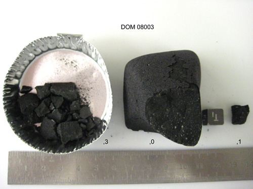 Lab Photograph of Splits View of Sample DOM 08003