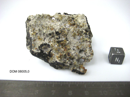 DOM 08005 Meteorite Sample Photograph Showing North View