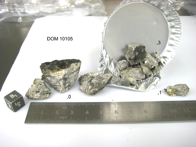 Lab Photo of Sample DOM 10105 Showing Splits View