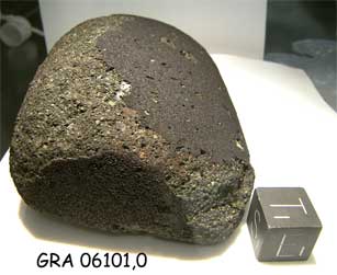 Lab Photo of Sample GRA 06101  showing East View