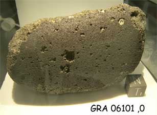 Lab Photo of Sample GRA 06101  showing Top View