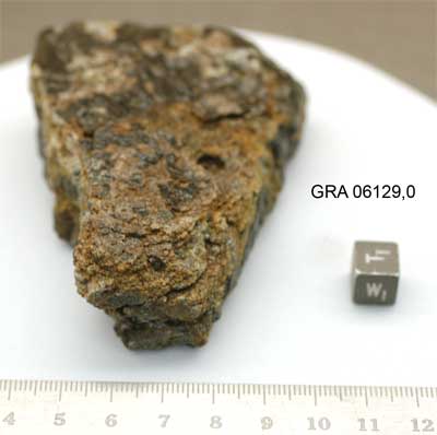 Lab Photo of Sample GRA 06129  showing West View