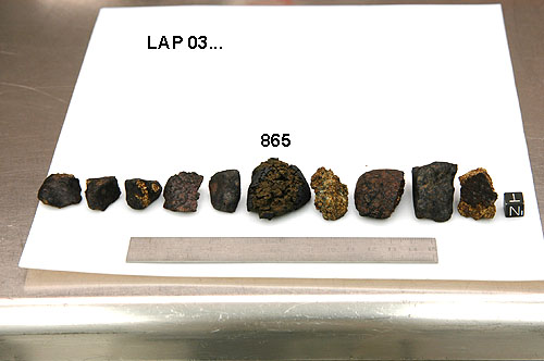Lab Photo of Sample LAP 03865 Showing North View
