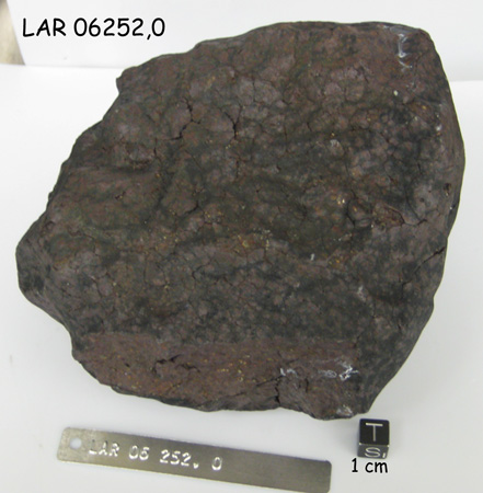 LAR 06252 Meteorite Sample Photograph Showing South View