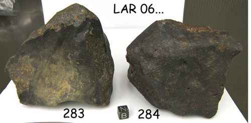 Lab Photograph of Bottom View of Sample LAR 06283