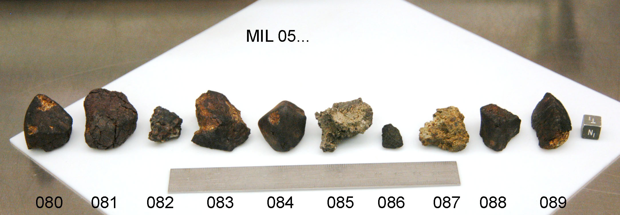 Lab Photo of Sample MIL 05082 Showing North View