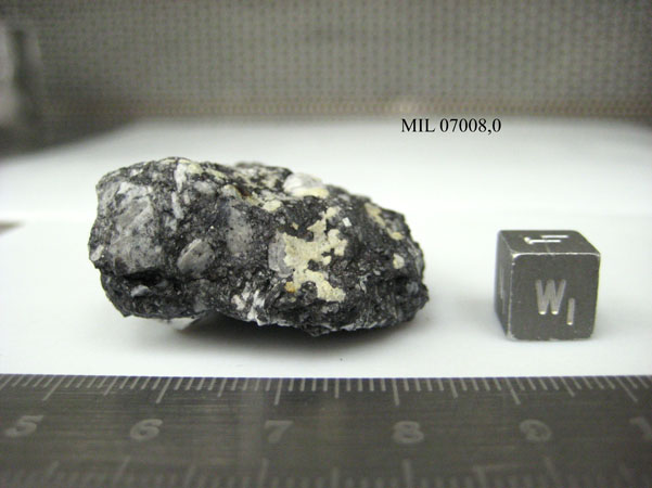 Lab Photo of Sample MIL 07008 Showing West View