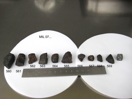 MIL 07569 Meteorite Sample Photograph Showing North View