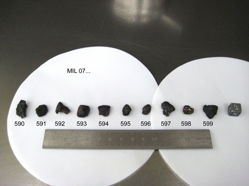Lab Photo of Sample MIL 07590 Displaying North View