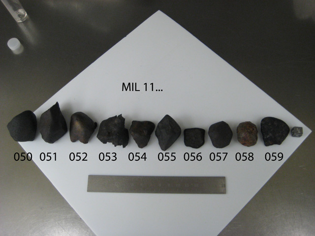 Lab Group Photo of Sample MIL 11050 Displaying North Orientation
