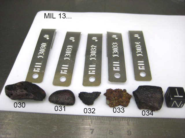 Lab Group  Photo of Sample MIL 13032 Displaying North Orientation