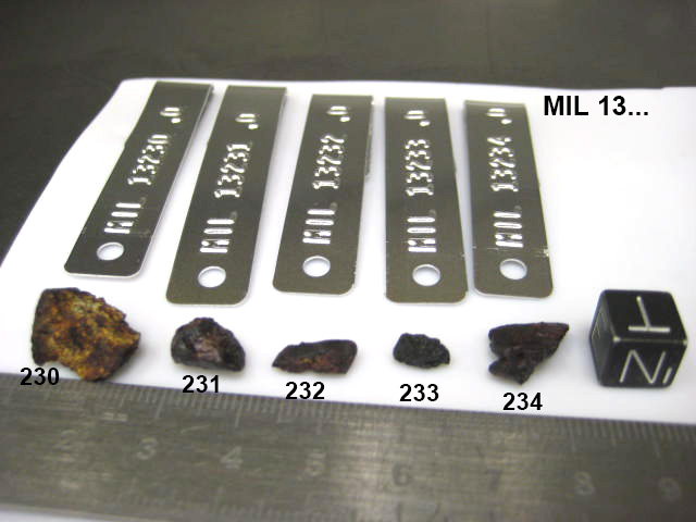 Lab Group  Photo of Sample MIL 13233 Displaying North Orientation