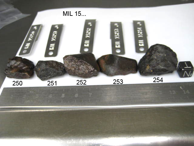 Lab Group  Photo of Sample MIL 15254 Displaying North Orientation